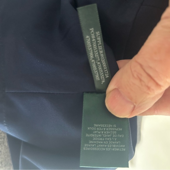 Lauren Ralph Lauren navy sheath sz 10 NWT - Picture 6 of 7